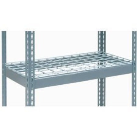 GLOBAL EQUIPMENT Additional Shelf Level Boltless Wire Deck 48"Wx18"D, 1500 lbs. Capacity, GRY 717445